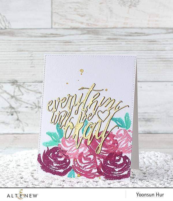 Altenew Creativity Kit Featurette All Over Layered Die-Cut Backgrounds Class