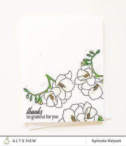 Altenew Creativity Kit Featurette Bold Stamped Sentiment Background Class