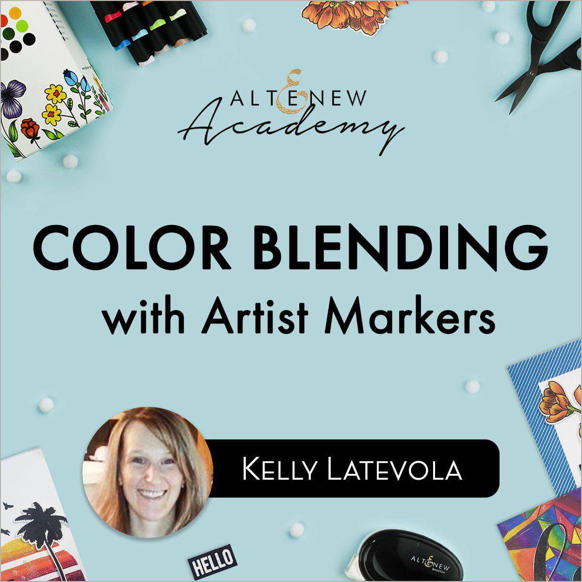 Altenew Class Color Blending with Artist Markers Online Cardmaking Class