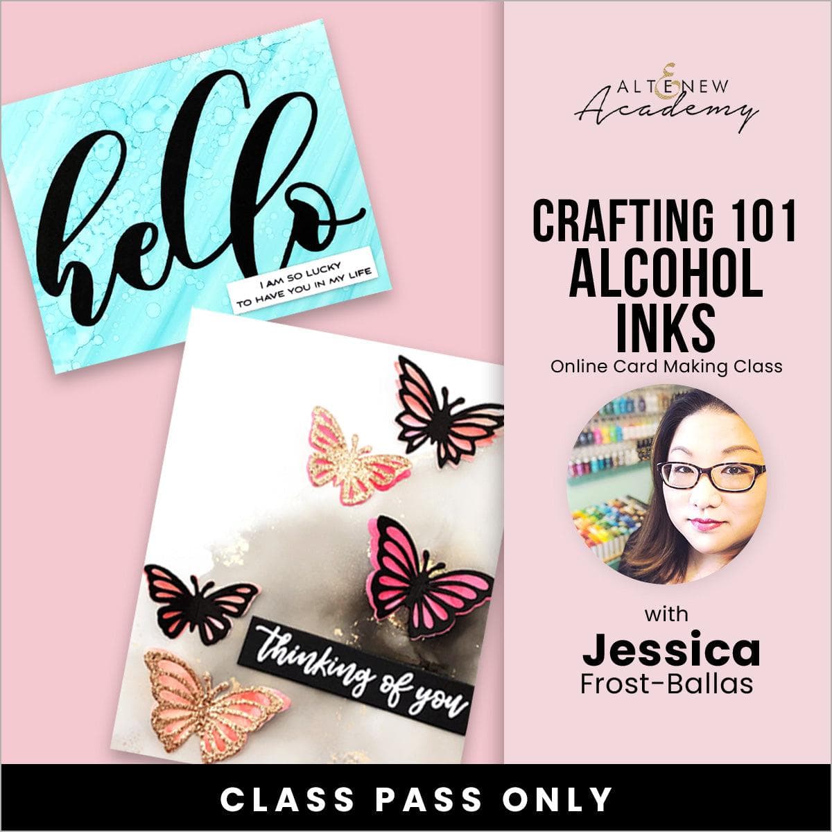 Crafting 101 - Alcohol Inks Online Cardmaking Class