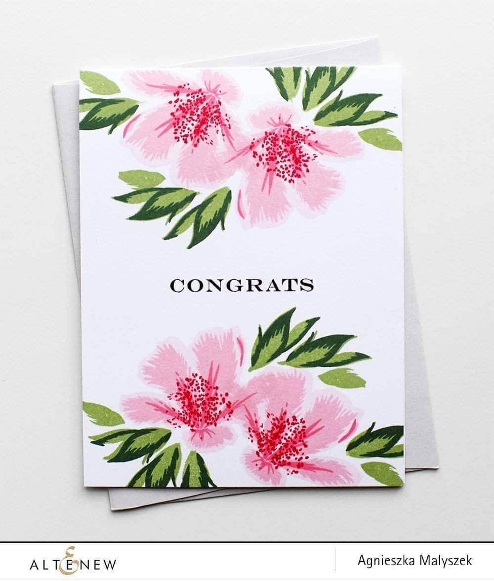Altenew Creativity Kit Featurette Creating a Softer Stamp Look with No Outline Class