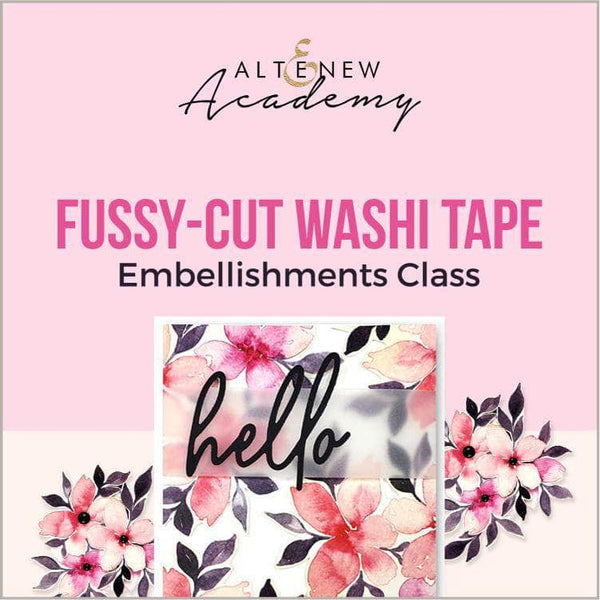 Fussy-Cut Washi Tape Embellishments Class