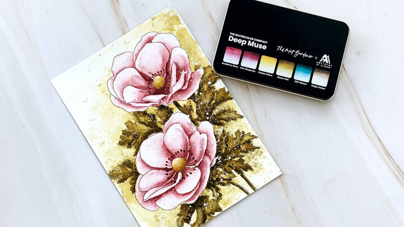 Soft Botanical Elegance with the Deep Muse Watercolor Compact