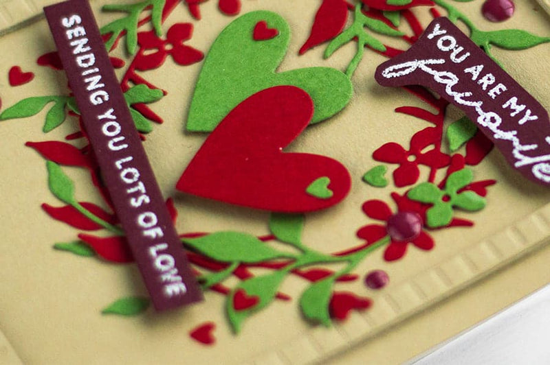 Creating a Valentine Wreath With a Muted Color Palette