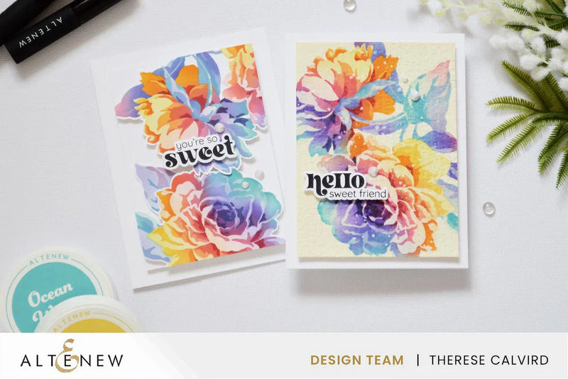 Rainbow Floral Card Ideas with an Embossing Folder Hack | Take 2 with Therese