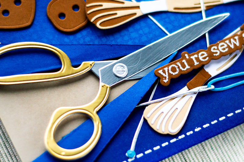 Creating a Denim-Inspired Sewing Card With Realistic Texture