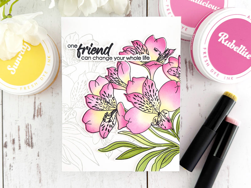 How To Achieve Beautiful Ink Blended Florals