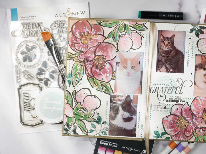 gourmet dessert box card with Altenew
