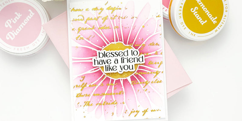 Petal Pop Floral Card: A Mixed Media Approach to Bold Color