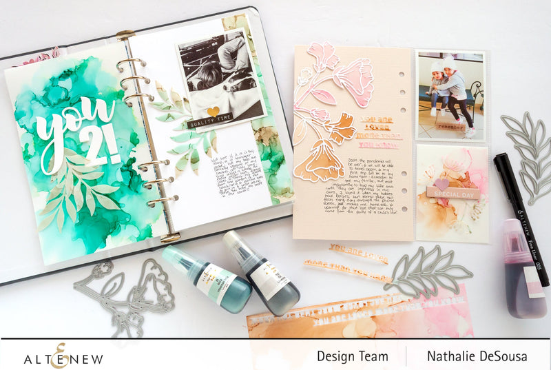 Using Alcohol Inks for Memory Keeping