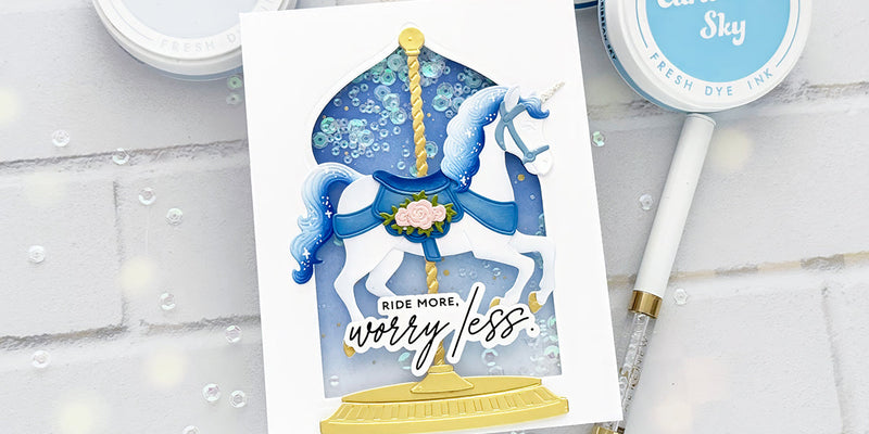 Magical Shaker Card with the Wondrous Ride Die Set