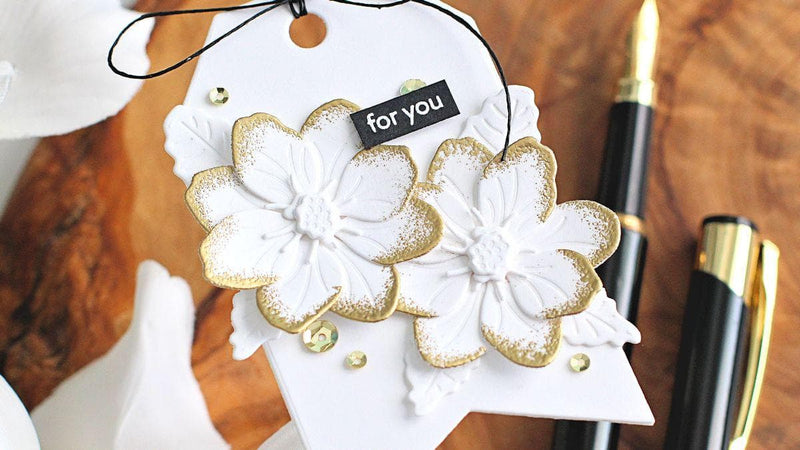 Gold Dipped Die-Cuts | Add a Touch of Elegance to Flowers (With Video Tutorial)
