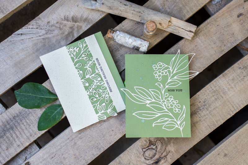 Matching design idea for a set of two cards