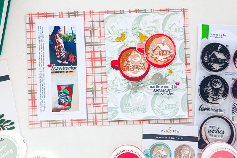 Festive Holiday Inspired Project with Scenes In A Sip