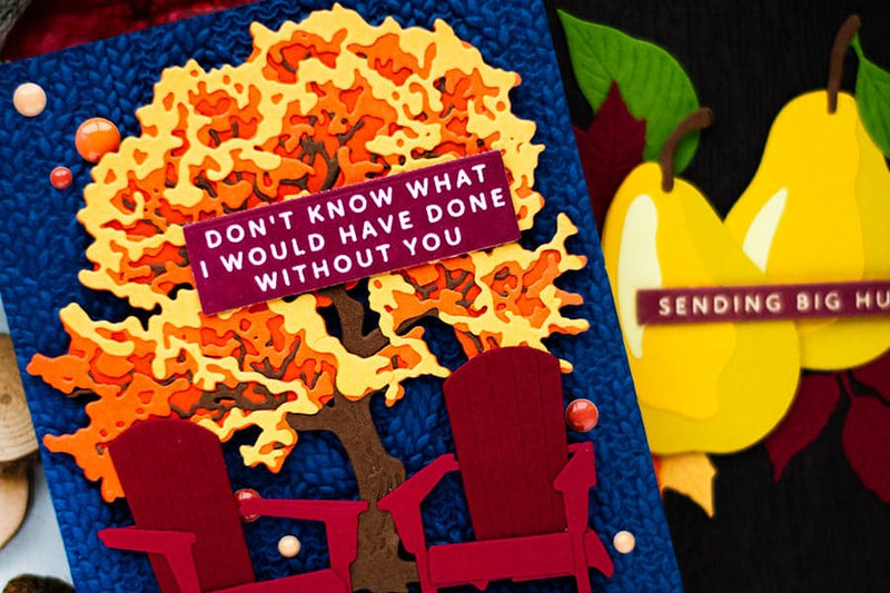 Graphic Card Ideas: Two Bold Fall Layered Designs