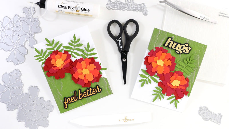 Create Textured Cards with Layered Florals & 3D Embossing