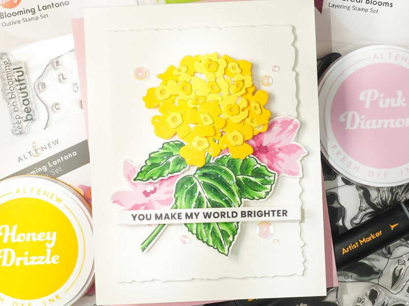 A Vibrant Autumn Scene with Pink Petunias and Yellow Lantana | Perfect Pairings with Jaycee