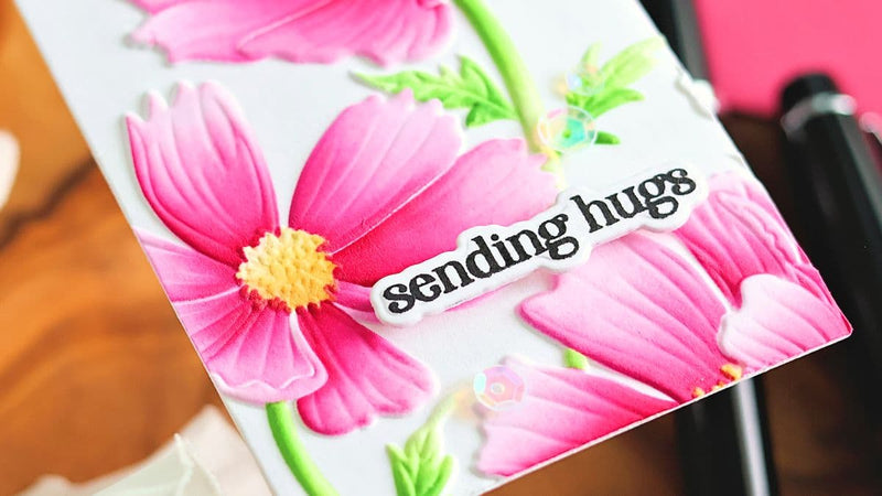 Simple Stenciling with 3D Embossing Folders (With Video Tutorial)