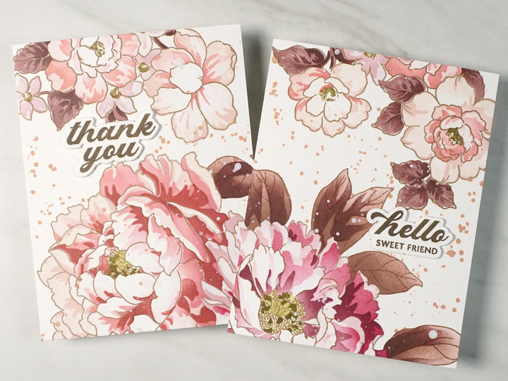 tips for quick floral cards using the stampwheel 2.0