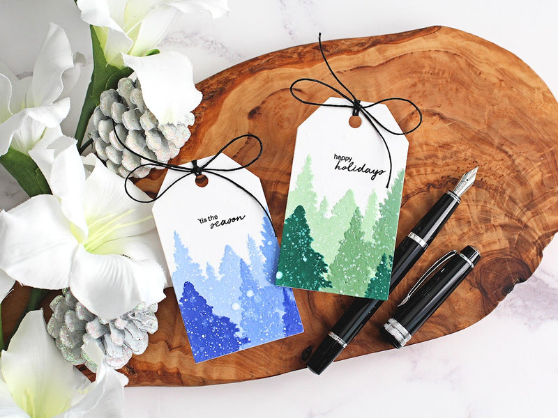 2 Quick and Easy Holiday Gift Tags with Stenciling