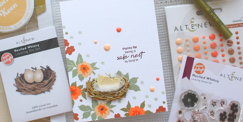 Clean and Simple Cardmaking with the Mini Delight - Nestled Whimsy Set