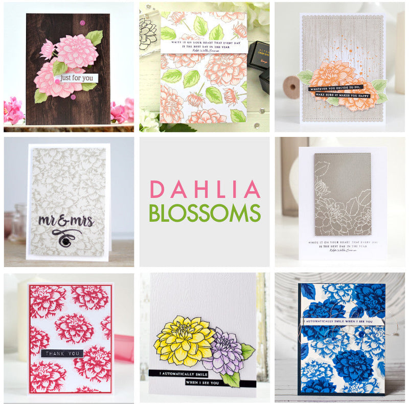 Stamp Focus: Dahlia Blossoms