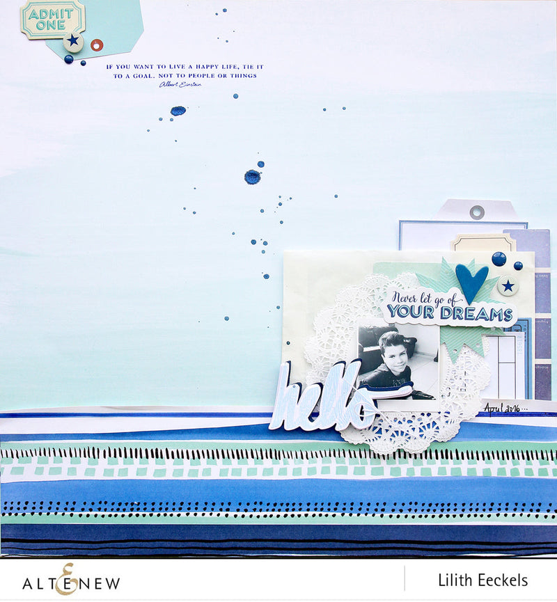Video: 3D titel with Super Script stamp and die set