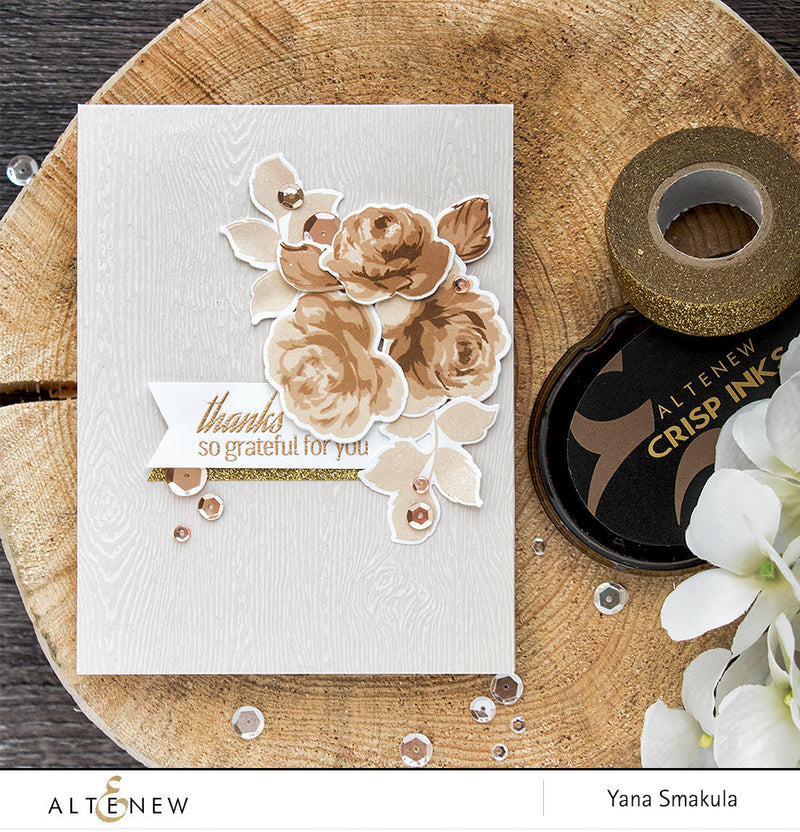 Monochromatic Thank You Card with Coffee Break Colors
