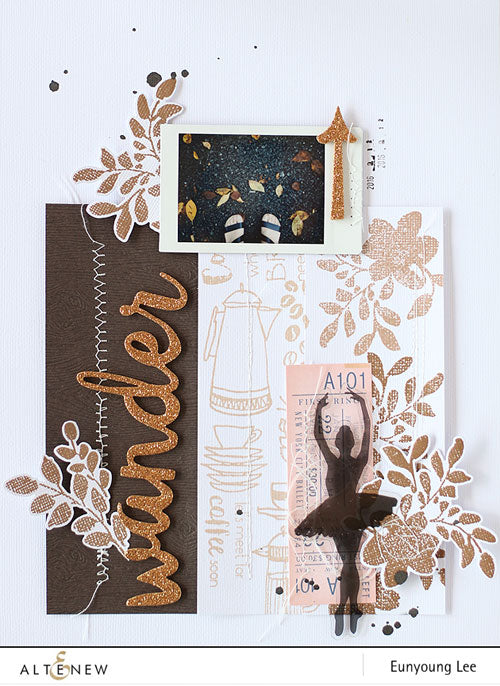 A layout with new dye ink pads