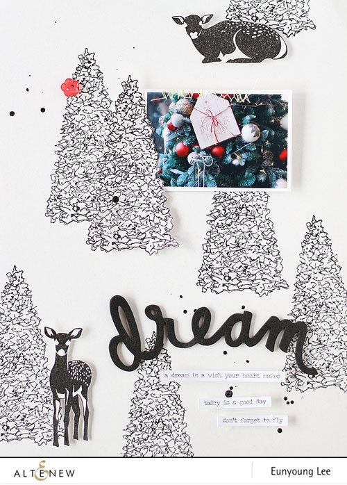 A Christmas themed layout