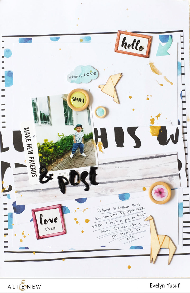 Boy Layout Using The Refection Scrapbook Kit