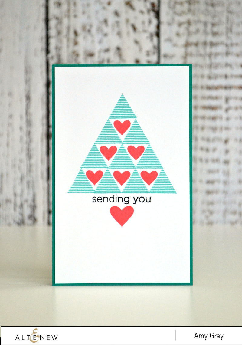 Geometric Christmas Tree Using Sohcahtoa Stamp Set