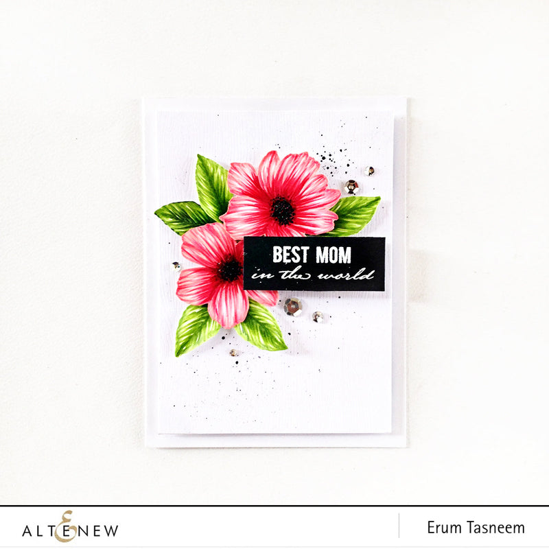 Wild Hibiscus Card Using Artist Markers