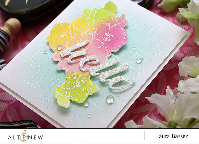 Emboss Resist with Charmed Stamp Set
