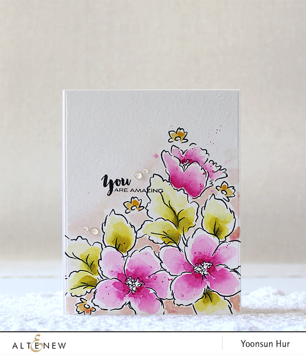 You are amazing with Hibiscus Bouquet stamp set