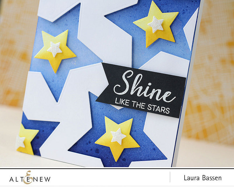 Ink Blended Halftone Stars