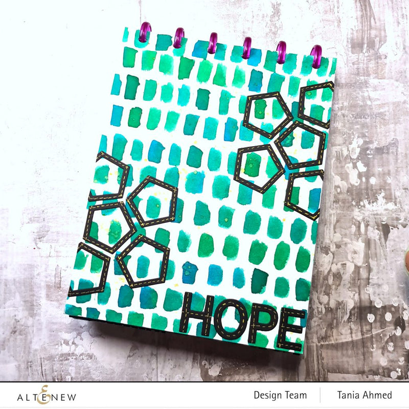 Die Cut Art Journal Page