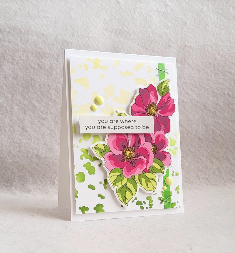 Try This Project for Foil Leaf Background Stencil Goodness!