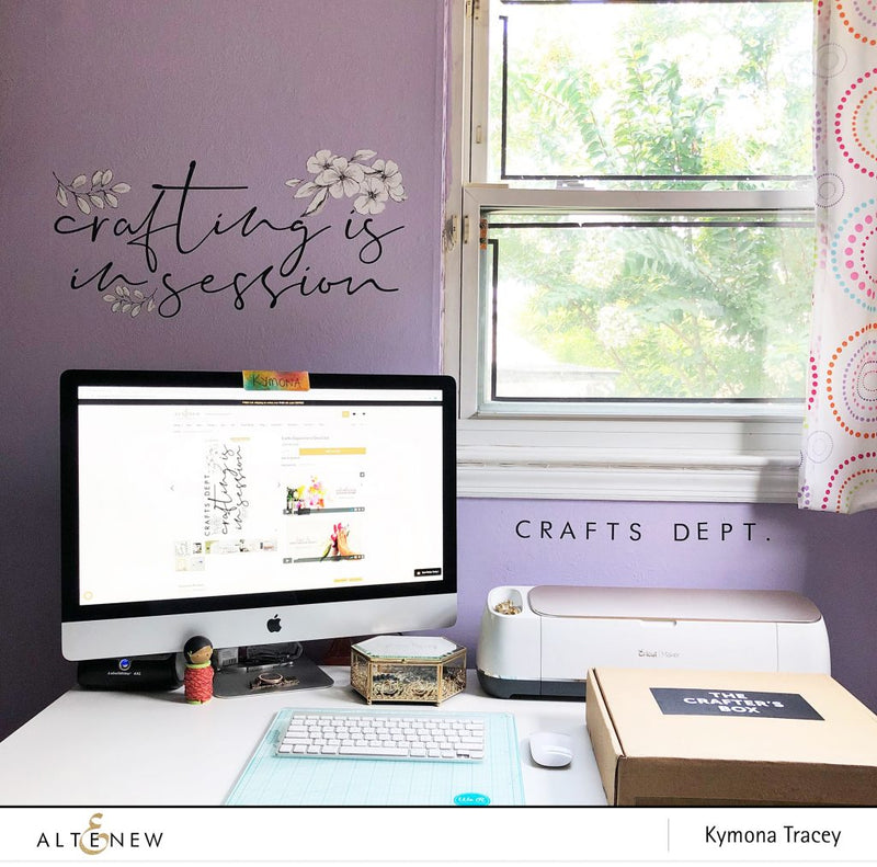 Craft Space Makeover with Crafts Department Decal