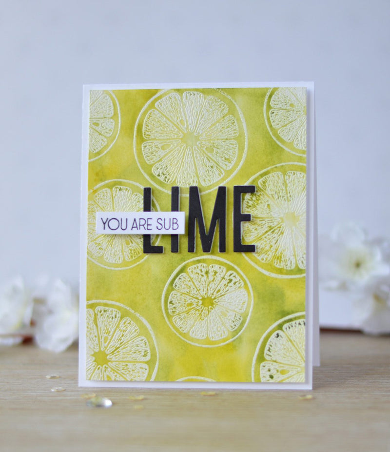 Video: Watercolor Emboss Resist with Main Squeeze Stamp Set