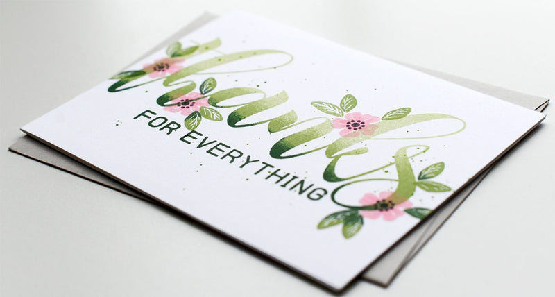 Bold Thank You Card with Mega Greetings Stamp Set