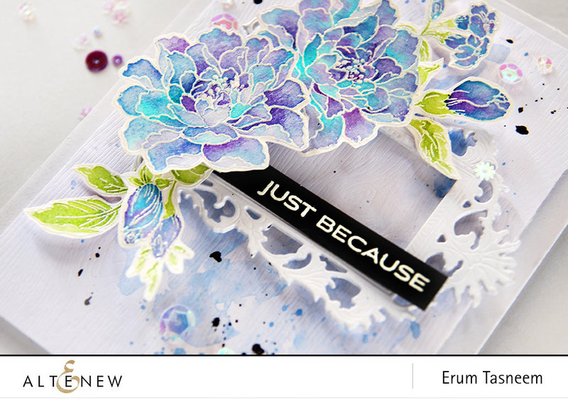 Remember This Florals And Metallic Ink Sprays