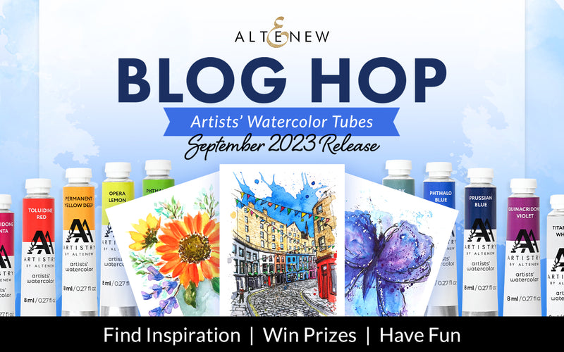 September 2023 Watercolor Tubes & Papers Release Blog Hop + Giveaway ($300 in Total Prizes!)