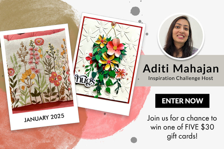 January 2025 Inspiration Challenge with Aditi | Creative Cuts: Houseplants