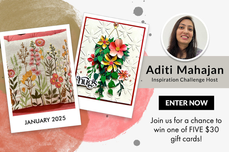 January 2025 Inspiration Challenge with Aditi | Creative Cuts: Houseplants