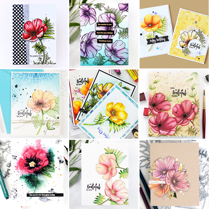 Winners Announcement! Paint-A-Flower: Poppy Giveaway
