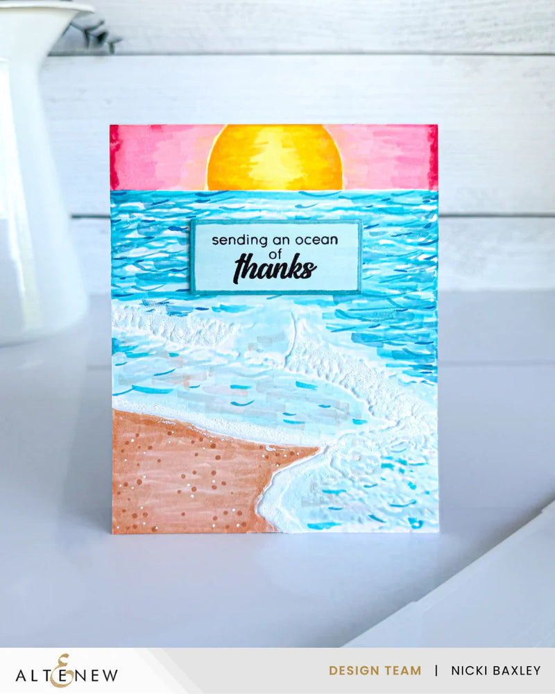 Easy Alcohol Marker Coloring for Scene Embossing Folders