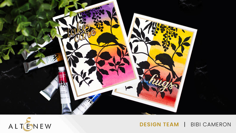 Palette Perfection Watercolors with Bold Stamping