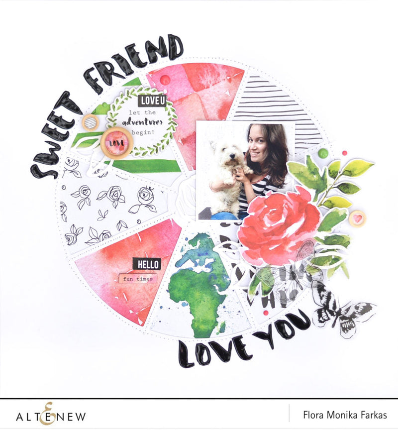 Layout with Altenew Reflection 6x6 Papers