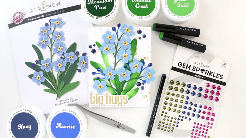 Craft-A-Flower: Ink Blending vs. Colored Cardstock